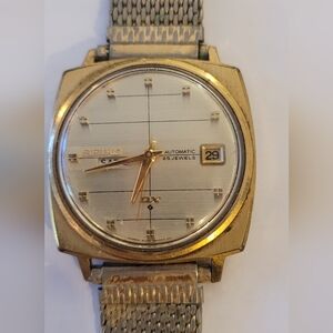 Seiko Two-Tone Automatic Watch Needs Stem. Waterproof Vintage 1960s Rare